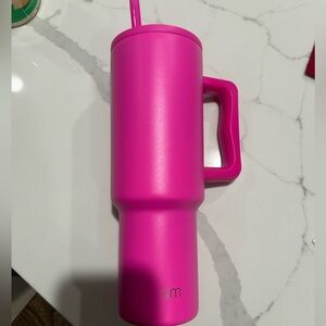 Vibrant Pink Tumbler with Handle